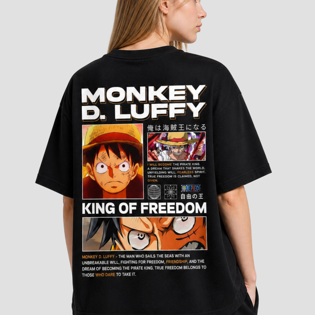 Luffy (One Piece) - Full Set (Oversized T-shirt - Baggy Sweatpants - Cap)