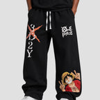 Luffy (One Piece) - Full Set (Oversized T-shirt - Baggy Sweatpants - Cap)