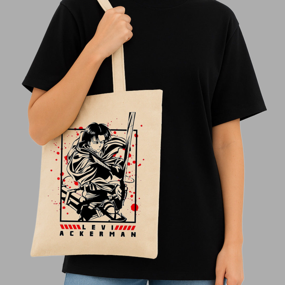 Levi Ackerman (AOT) - Tote Bag