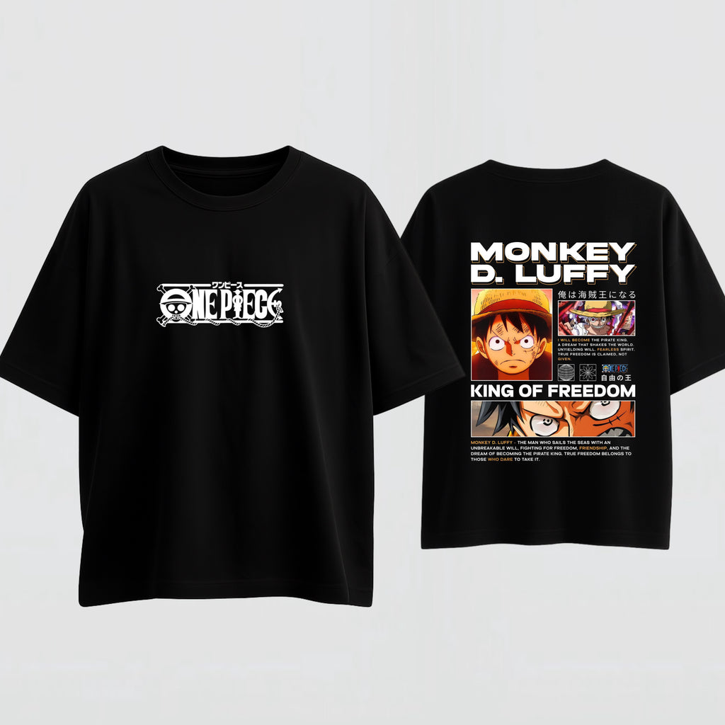 لوفي (ون بيس) - تي شيرت كبير الحجم