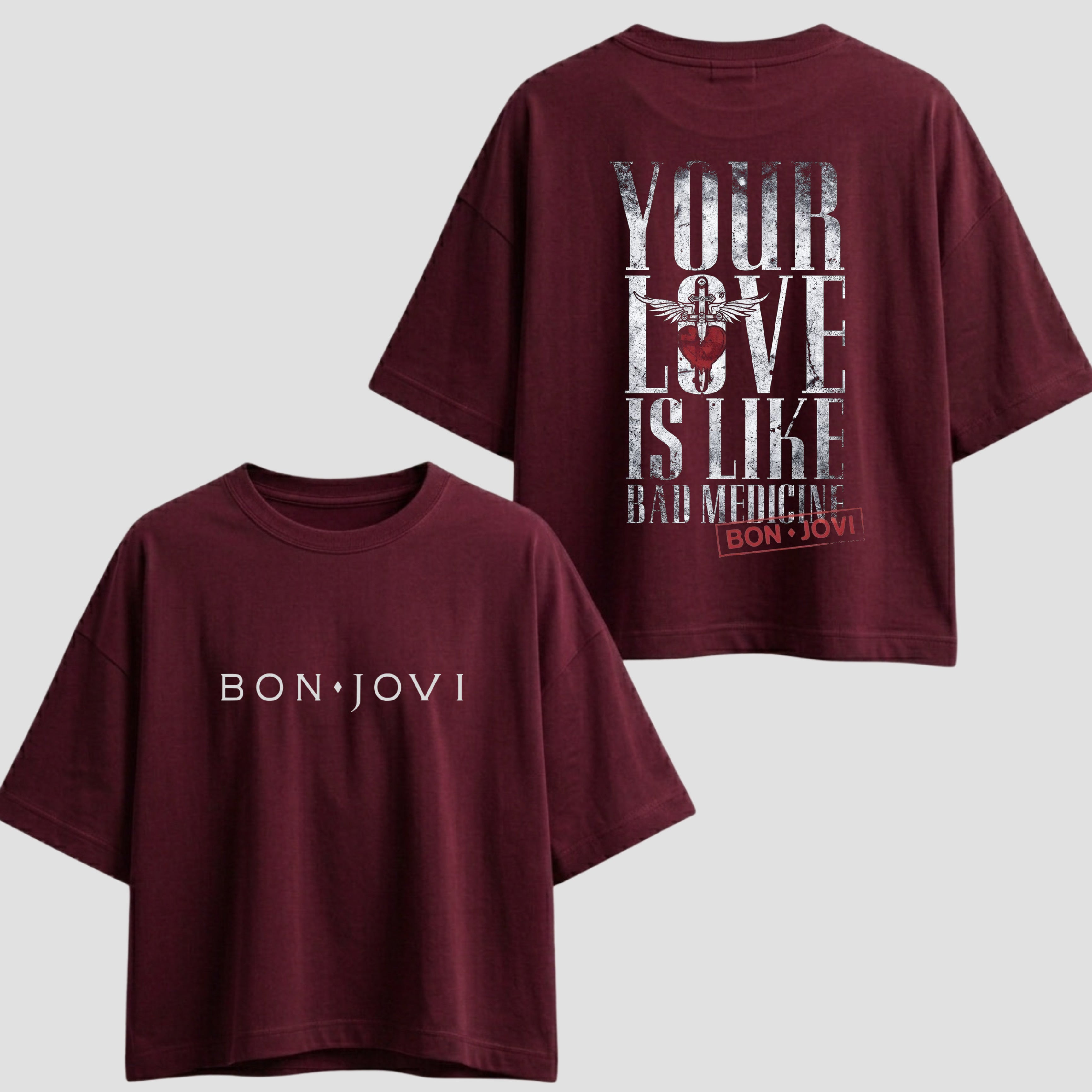 Bon Jovi - Boxy Fit T-shirt