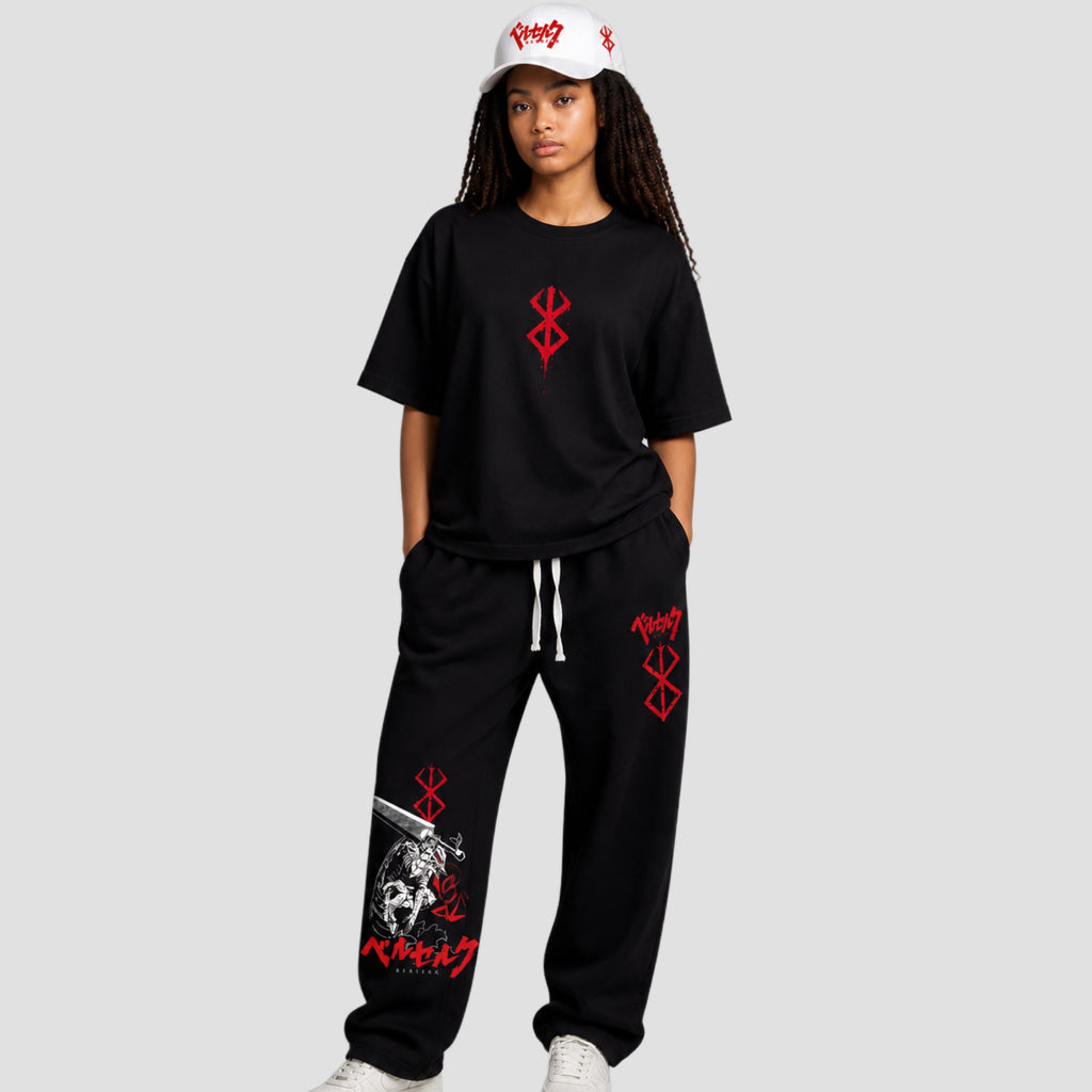 Berserk - Full Set (Oversized T-shirt + Baggy Sweatpants + Cap)