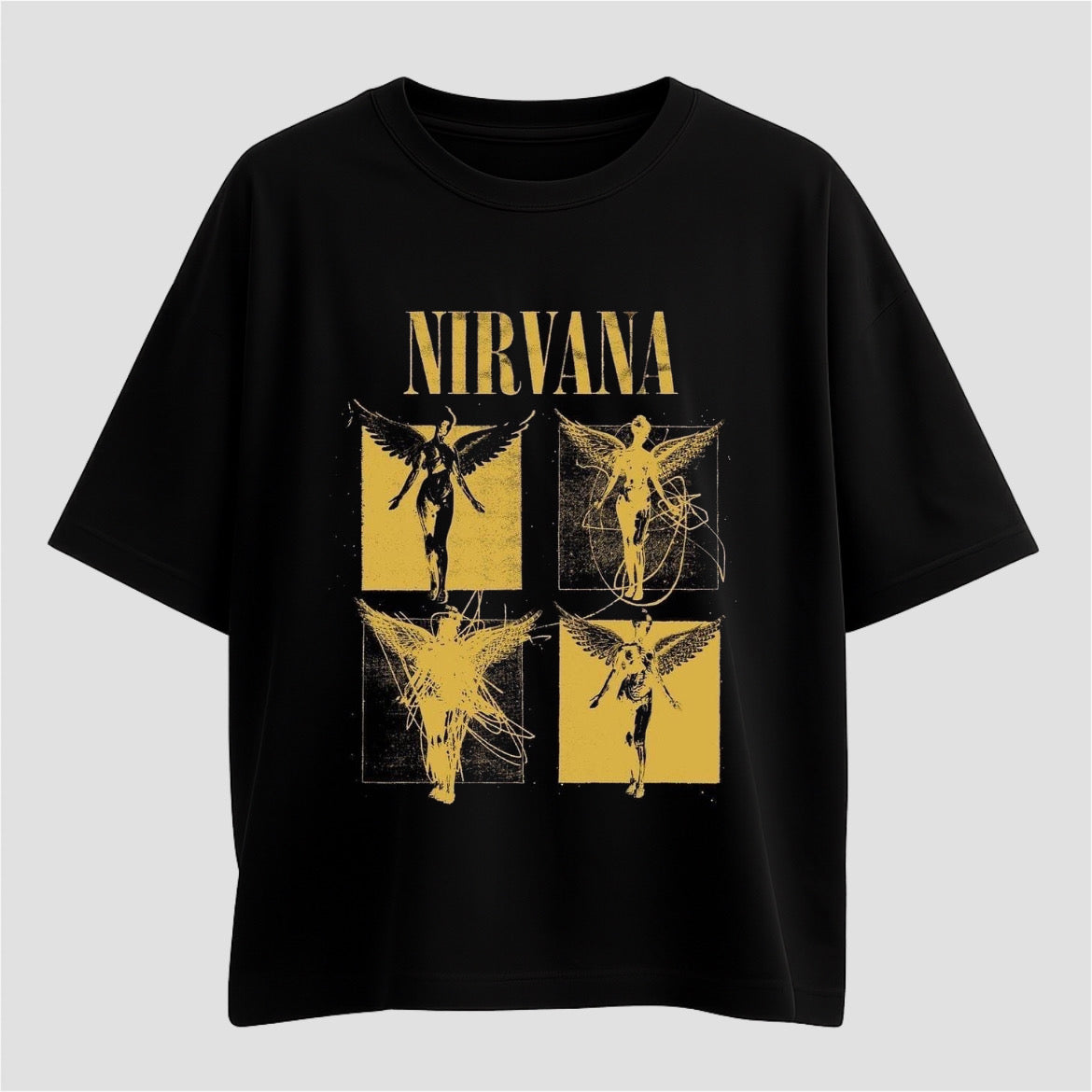 نيرفانا - تي شيرت كبير الحجم