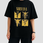 نيرفانا - تي شيرت كبير الحجم