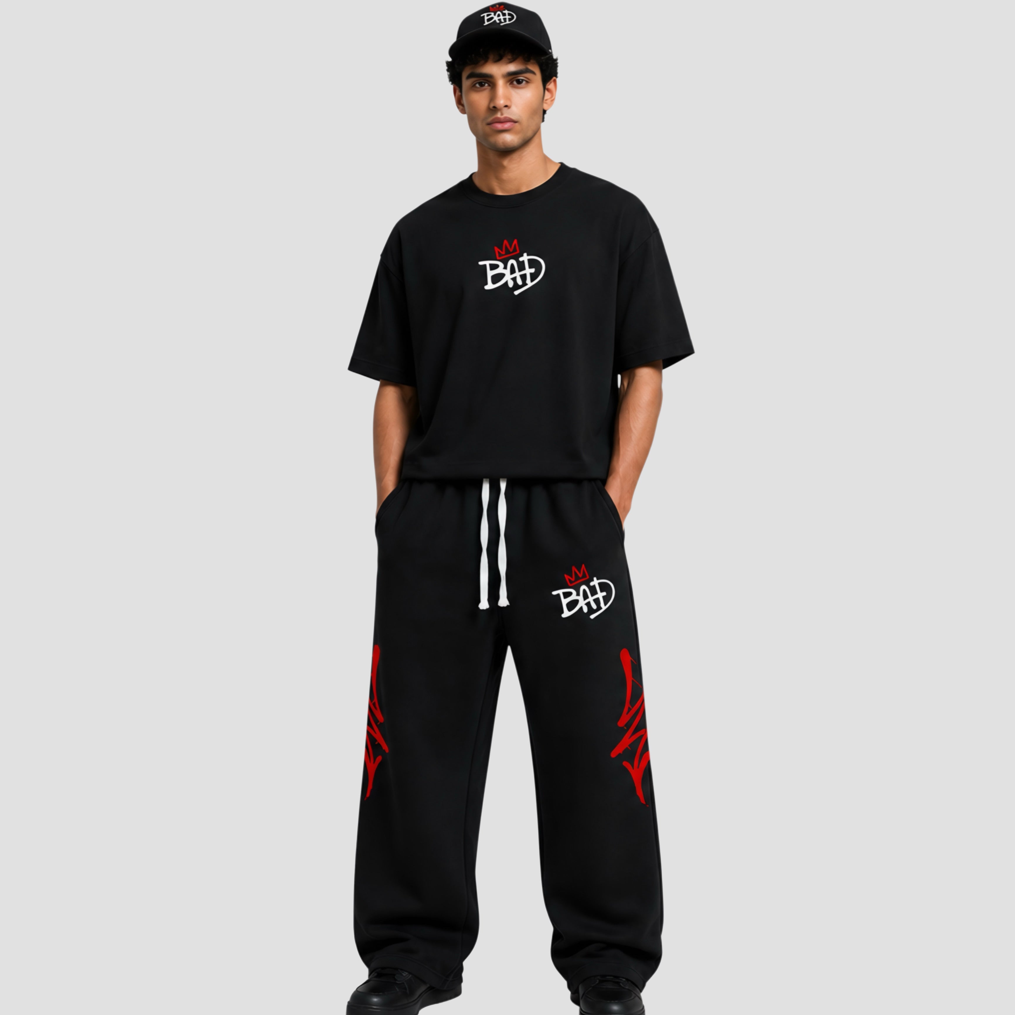 Michael Jackson Full Set (Boxy Fit T-shirt + Baggy Sweatpants + Cap)