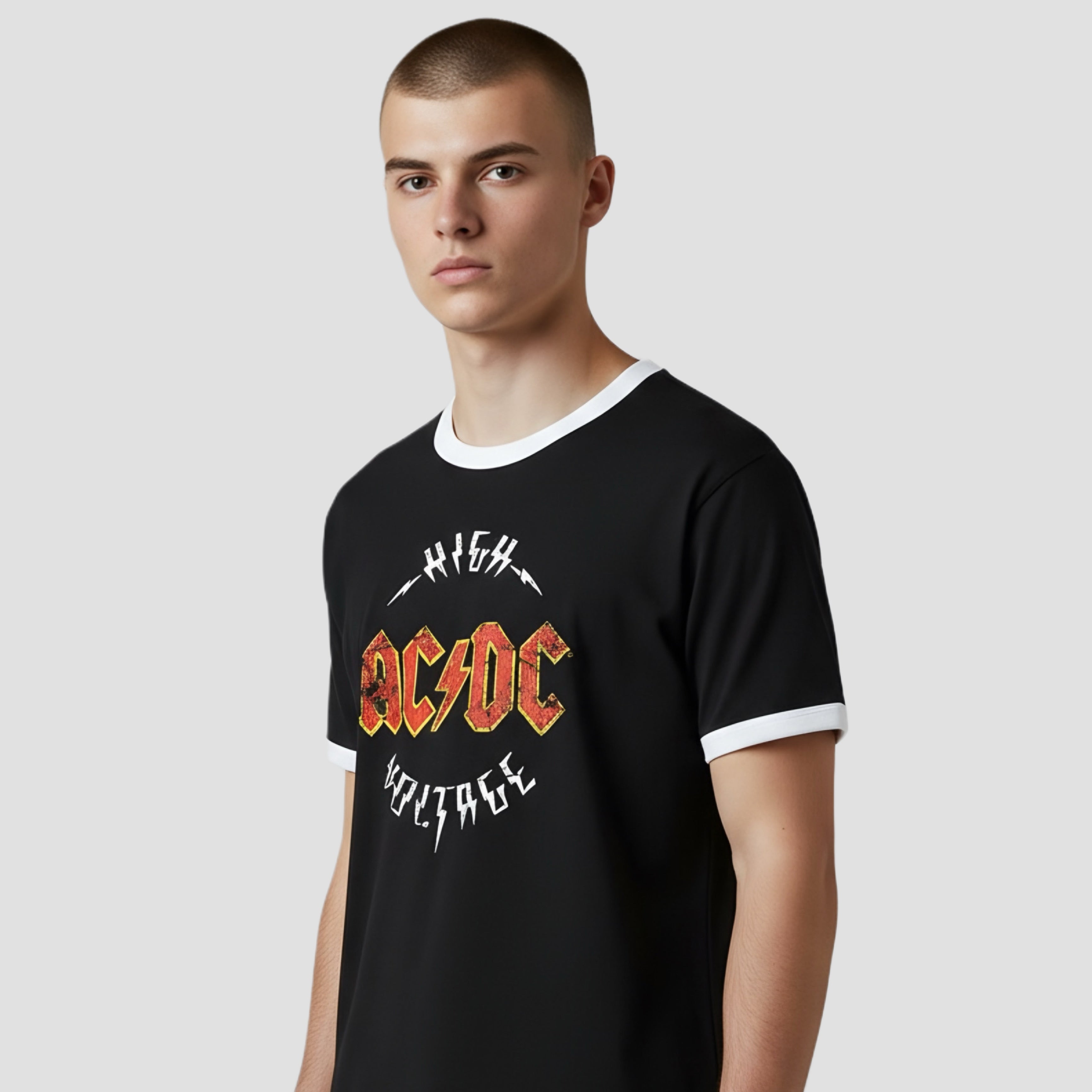 AC/DC - Regular Fit (Ringer) T-Shirt