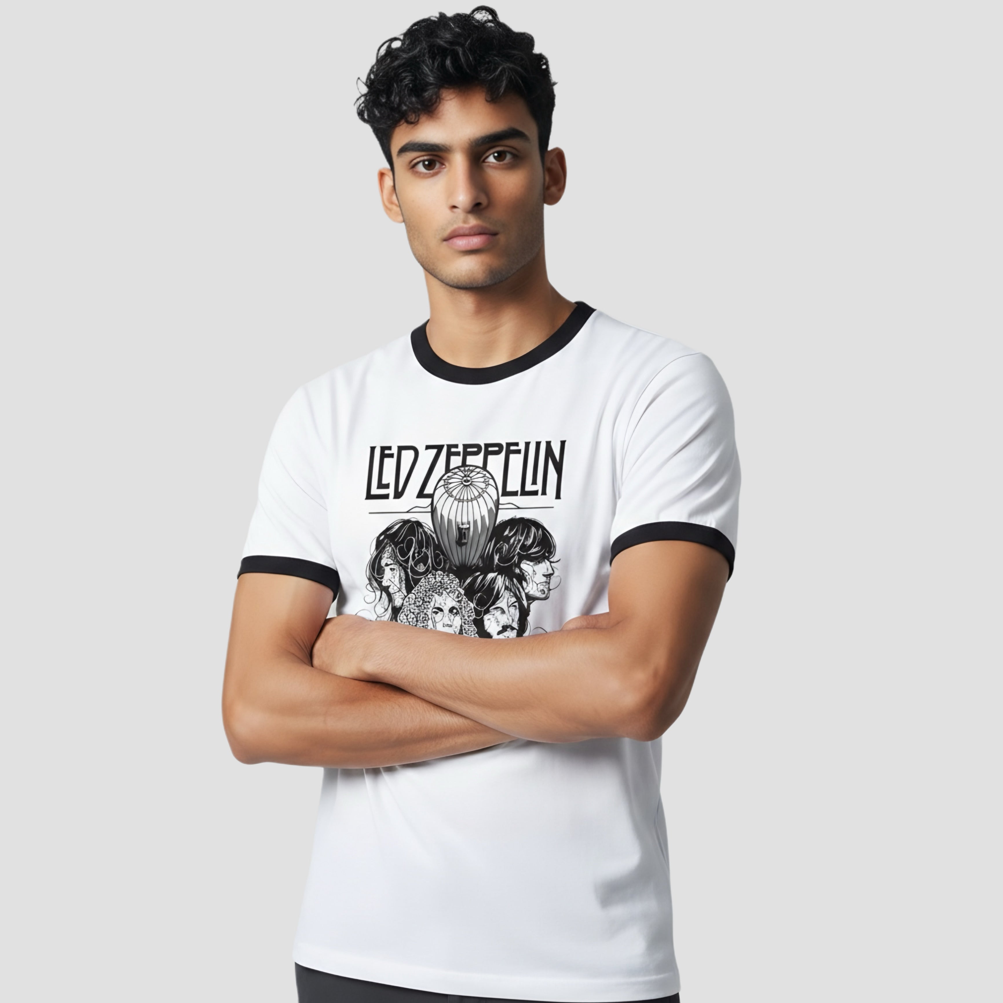 Led Zeppelin - Regular Fit (Ringer) T-Shirt