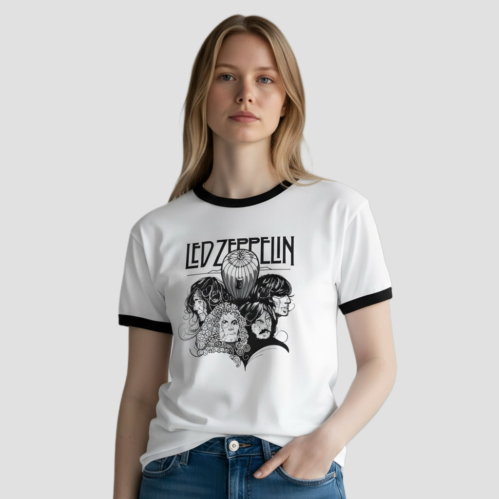 Led Zeppelin - Regular Fit (Ringer) T-Shirt