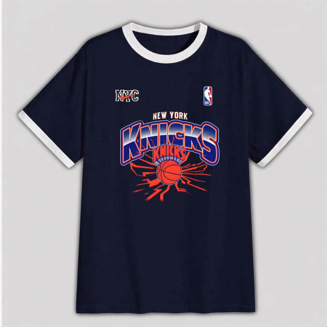New York Knicks - Regular Fit (Ringer) T-Shirt