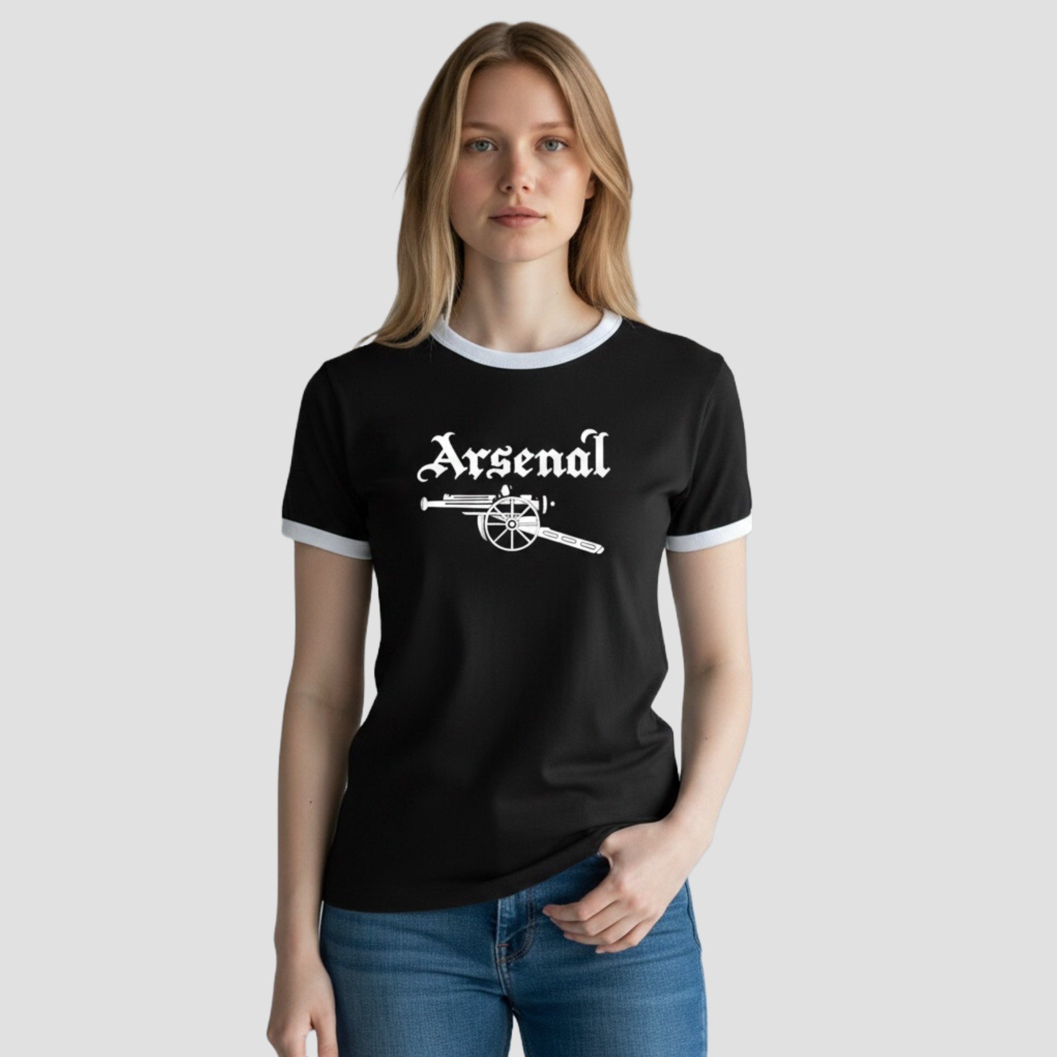 Arsenal F.C. - Regular Fit (Ringer) T-Shirt
