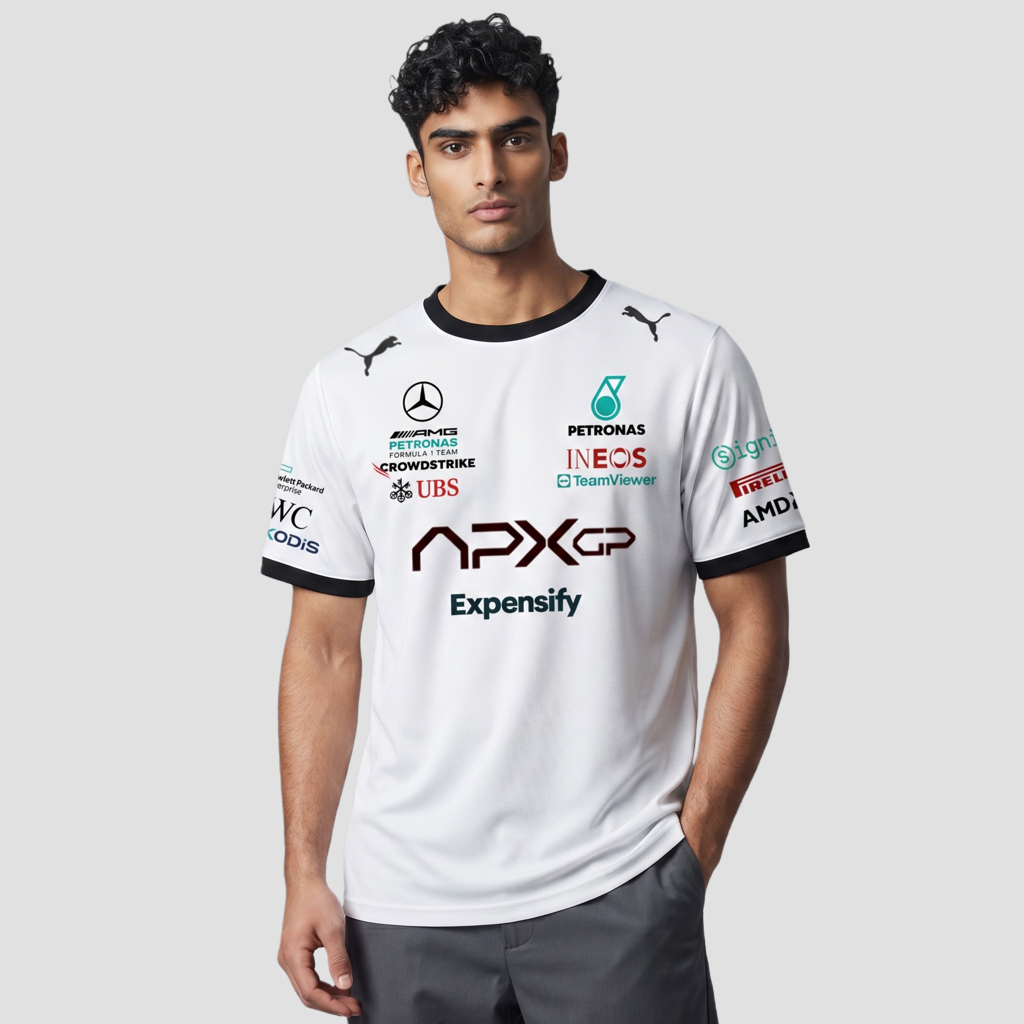 Mercedes F1 Team - Regular Fit (Ringer) T-shirt