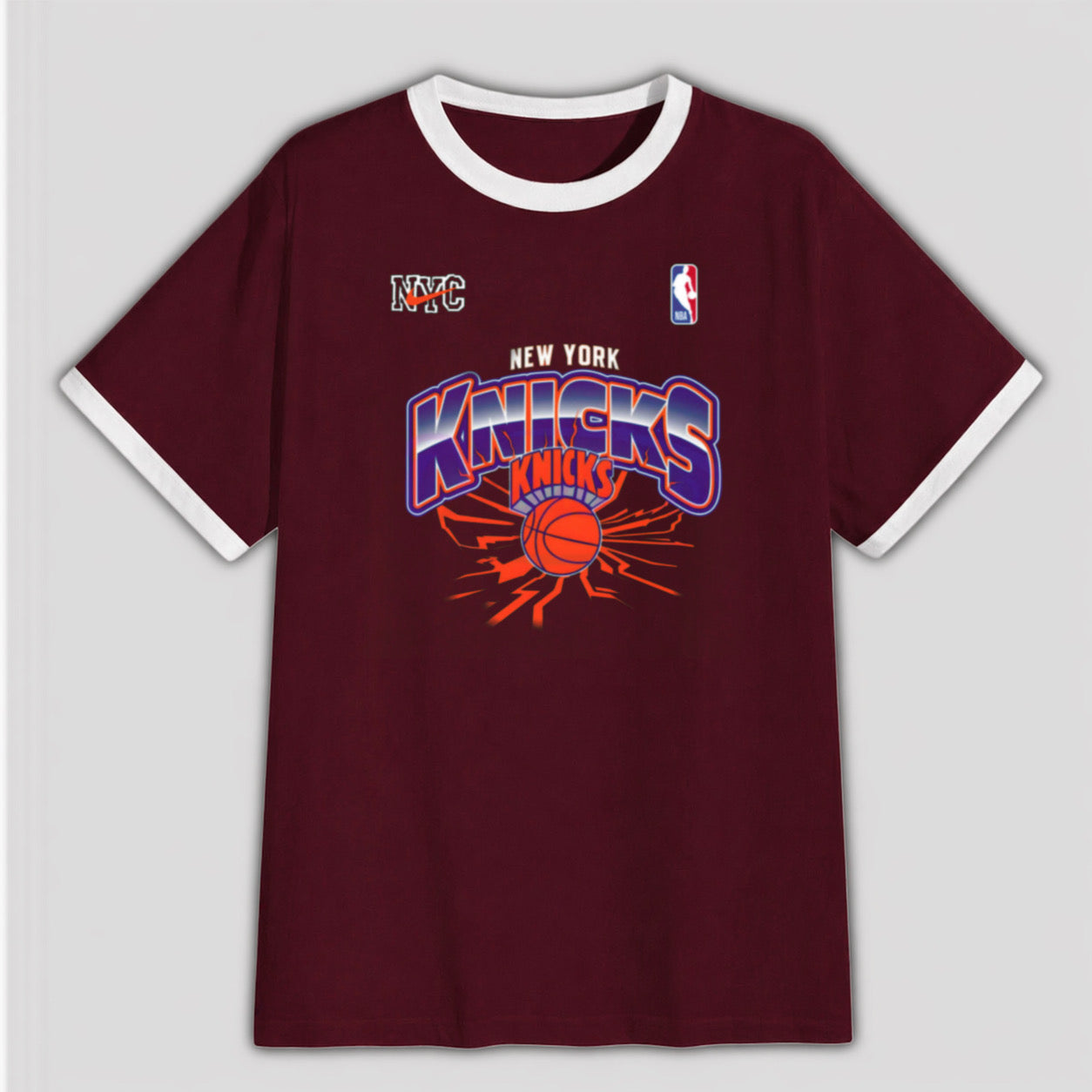 New York Knicks - Regular Fit (Ringer) T-Shirt