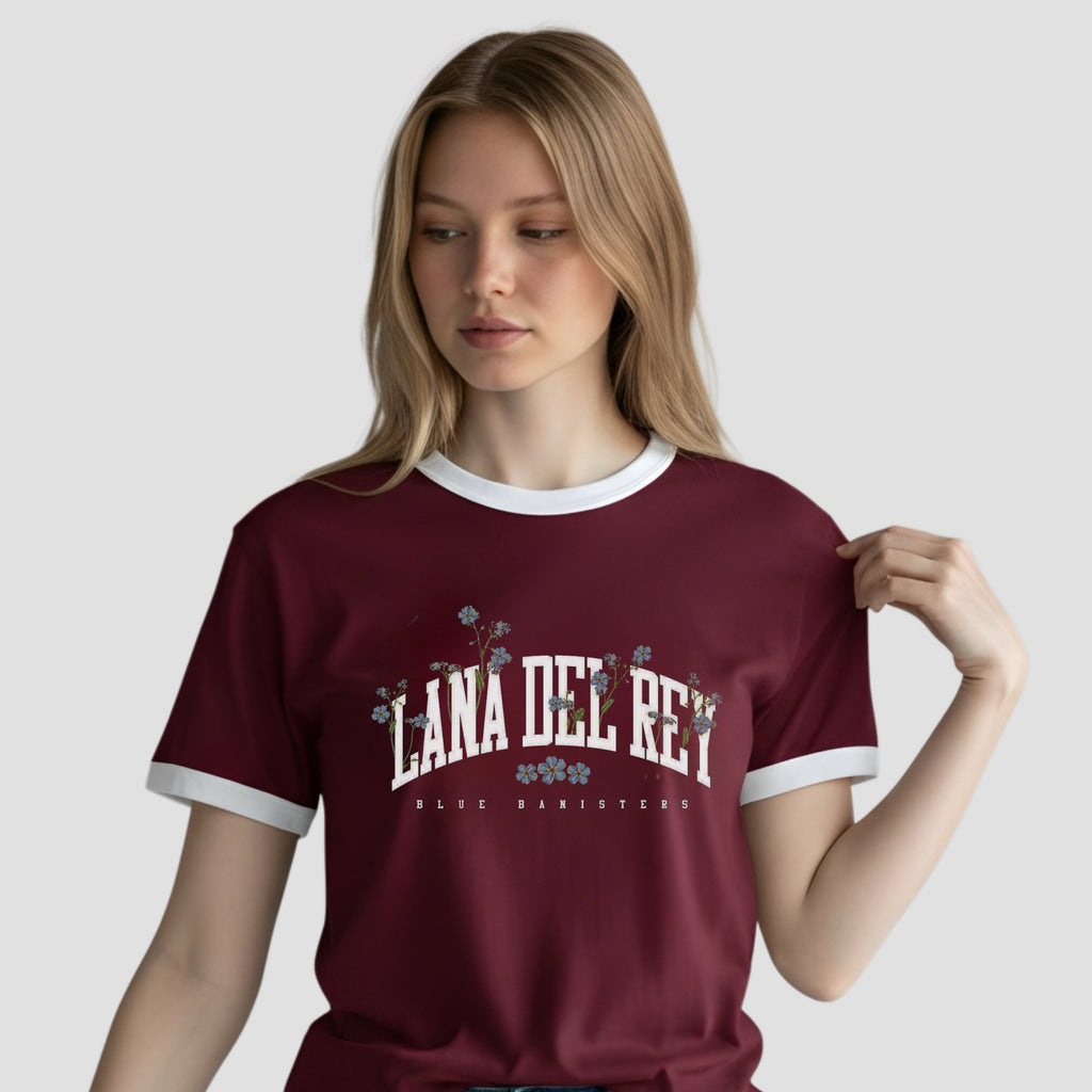 Lana Del Ray - Regular Fit (Ringer) T-shirt